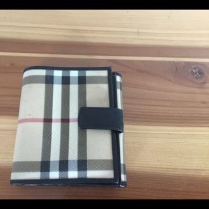 Authentic Burberry Nova Check small wallet.